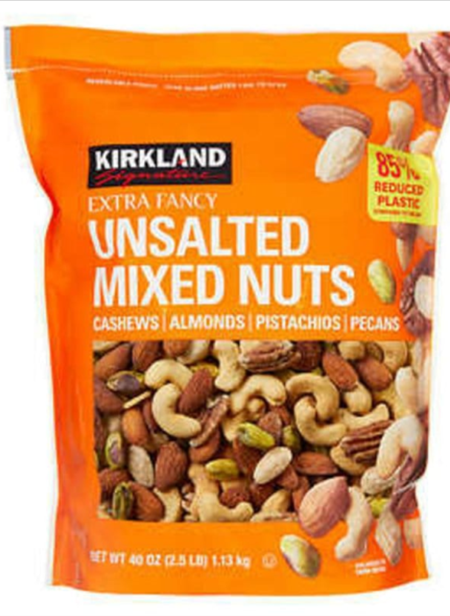 Cashews,Almonds,Pistachios,Pecans Mixed Nuts Unsalted 2.5lb